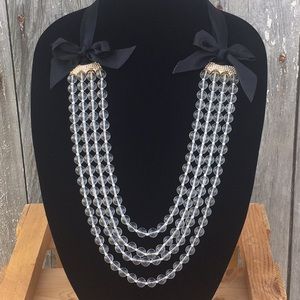 J.Crew Beaded Necklace w/Bows